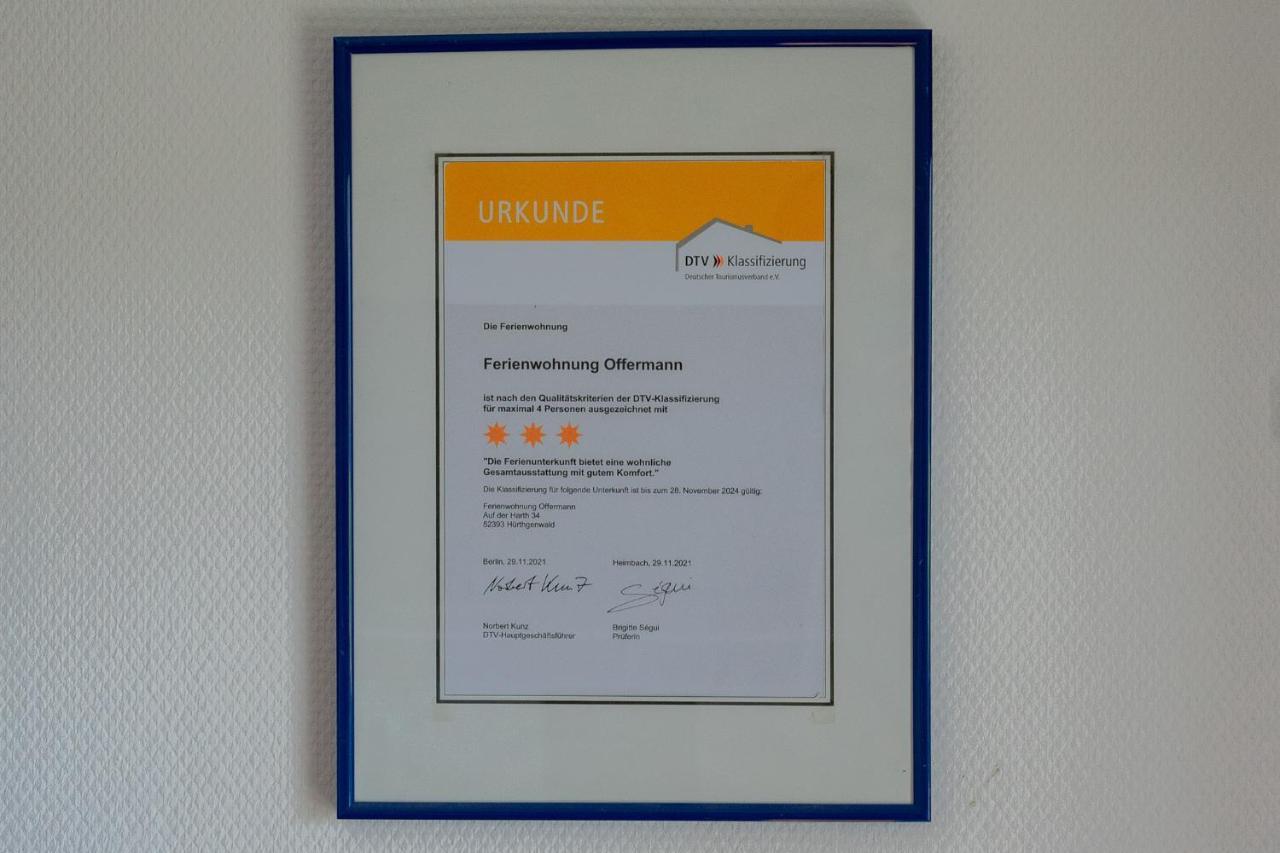 Ferienwohnung Offermann 许特根瓦尔德 外观 照片